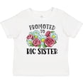 thumbnail image 3 of Inktastic Promoted to Big Sister with Flowers Girls Baby T-Shirt, 3 of 5