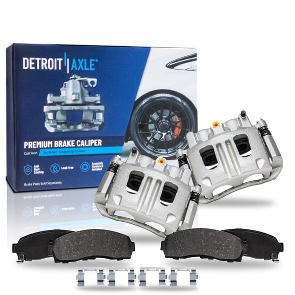 Detroit Axle - Front Brake Calipers Brakes Brake Pads Replacement for Ford Ranger Mazda B2300 B4000