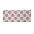 thumbnail image 2 of Dahlia Neck Gaiter, Pompom Shaped Flower Petals, Unisex, Dark Coral and Pale Blue, by Ambesonne, 2 of 3