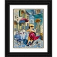 thumbnail image 1 of West, Ronald 15x18 Black Ornate Wood Framed with Double Matting Museum Art Print Titled - Lunch Date, 1 of 4