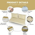 thumbnail image 6 of DTTRA Outdoor Loveseat Cushion Set, 48 x 24 Inch, Water Repellent, 3-Year Fade Resistant, Patio Furniture Cushions with Removable Cover, Ties and Hidden Zipper for Sofa Bench Couch Pads Set, 6 of 8