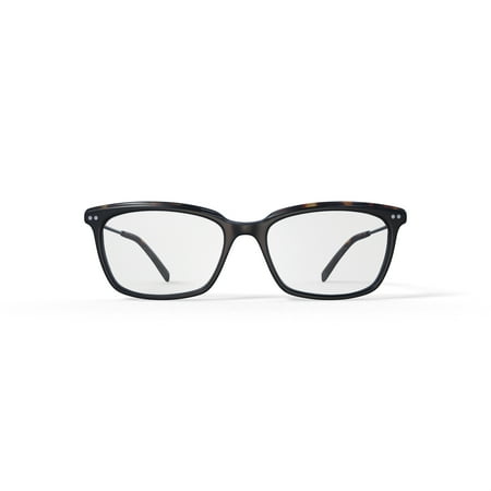 Walmart Women's Courtney Rectangular Prescription Eyeglasses with Case, Brown Tortoise