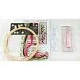 thumbnail image 3 of Embroidery Bookmark Kit With Pattern Instructions Adjustable Hoop For Beginners, 3 of 5