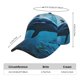 thumbnail image 2 of Balery Ocean Dolphin Fish School Gorra de béisbol de tamaño ajustable para correr, entrenar y actividades al aire libre. Gorra de papá para todas las estaciones., 2 of 6