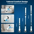 thumbnail image 3 of Electric Spin Scrubber,Bathroom Cleaner with Extendable Handle & 4 Brush Heads, Dual Speed & USB-C Charging, 3 of 7