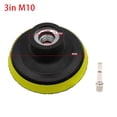 thumbnail image 1 of 3-7 Inch Self-Adhesive Backing Pad Polishing Plate With 10/14Mm Thread Adapter, 1 of 9