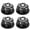 Black, variant on Nieyigj 4pcs Aluminum Alloy Wheel Hub Cap Cover Accessory Fit for Traxxas X Maxx 1/10 RC Car Silver (2.36 inches / 6.00 cm)[cite: 1]