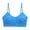 Blue, variant on V-Neck Women's Sports Bra - Adjustable Thin Shoulder Straps With Padding Yoga Top Basic Wireless Camisole Vest
