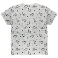 thumbnail image 2 of Retro Penguin Pattern All Over Youth T Shirt White YSM, 2 of 2
