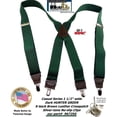 thumbnail image 4 of Hold-Ups Vert Chasseur Bretelles à Clipser pour Hommes avec Style X-Back et Clips Argent/chrome, 4 of 9