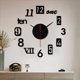 thumbnail image 2 of 2X Reloj de Pared DIY - Decoración del Reloj de Pared con Espejo 3D, Reloj con NúMeros Romanos - Reloj Adhesivo de Pared Decoración de la Habitación del Hogar Negro, 2 of 6