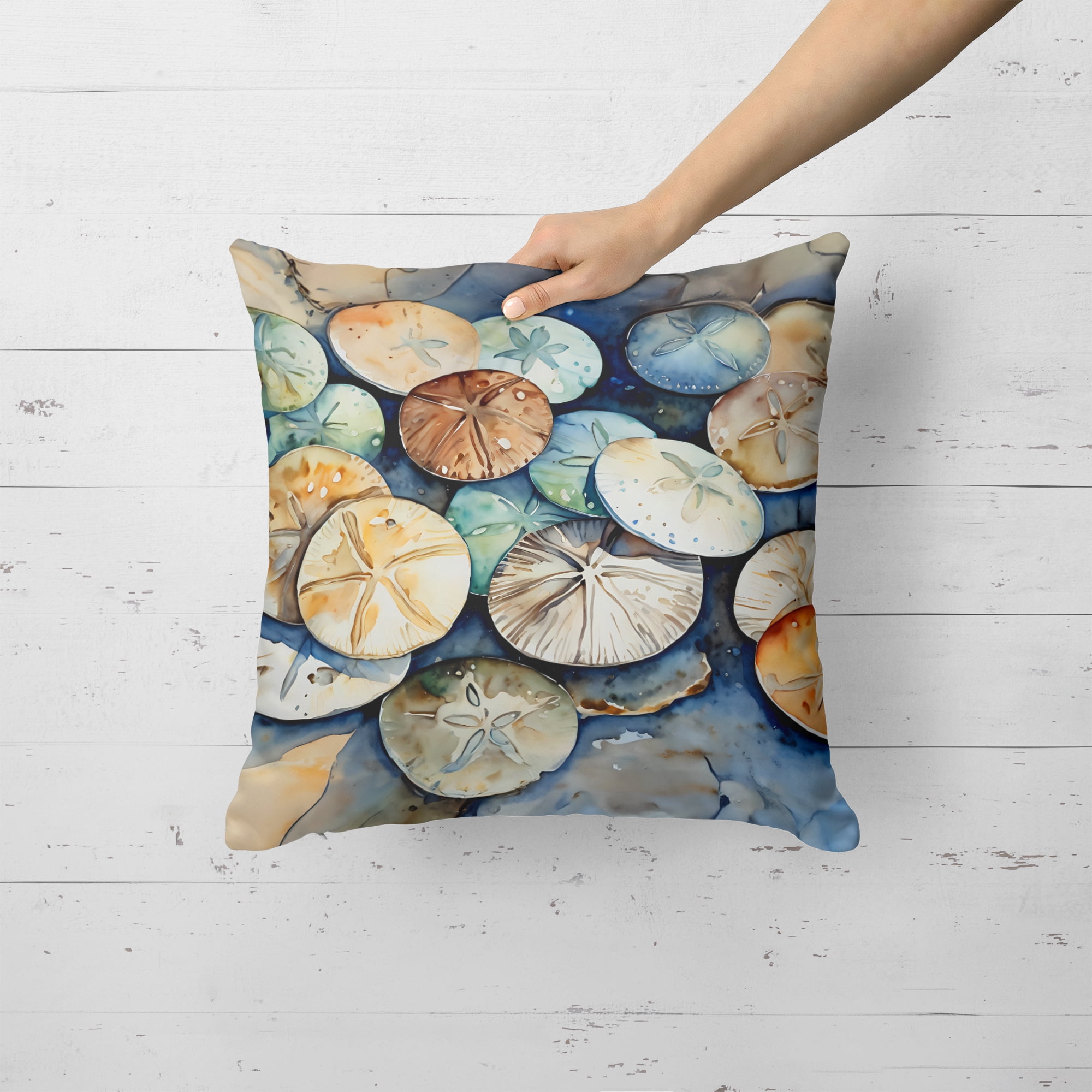 Sand Dollars Throw Pillow 18 in x 18 in