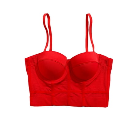 

Kayotuas Women s Push Up Bustier Crop Top Vest Tank Cami Club Party Corset Tops