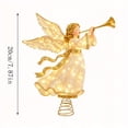 Tuvgenk Christmas Tree Topper, Herald Angel Treetop Ornament for Fully ...