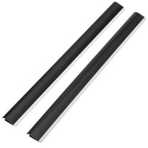 KALLORY 2Pcs Dustpan Replacement Plastic Lip Black for Garbage Collection and Floor Use