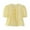 Yellow, variant on Blmnix Fashion Tops for Women Black Short Sleeve Puff Sleeve Crew Neck Solid Cute Peplum Casual Tees