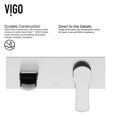 thumbnail image 4 of VIGO Matte Stone Magnolia Composite Rectangular Vessel Bathroom Sink in White with Faucet and Pop-Up Drain in Chrome, 4 of 7