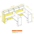 thumbnail image 5 of Modern Office Furniture 53-67H 2pack Powered Cubicles, 5 of 5