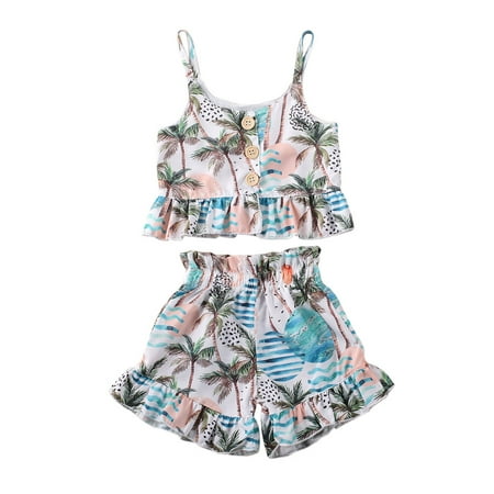 

Imcute Toddler Baby Girls T-shirt Tops+Short Pants Summer Outfits Clothes