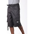 thumbnail image 2 of Pro Club Men's Cotton Twill Cargo Shorts with Belt, 2 of 5