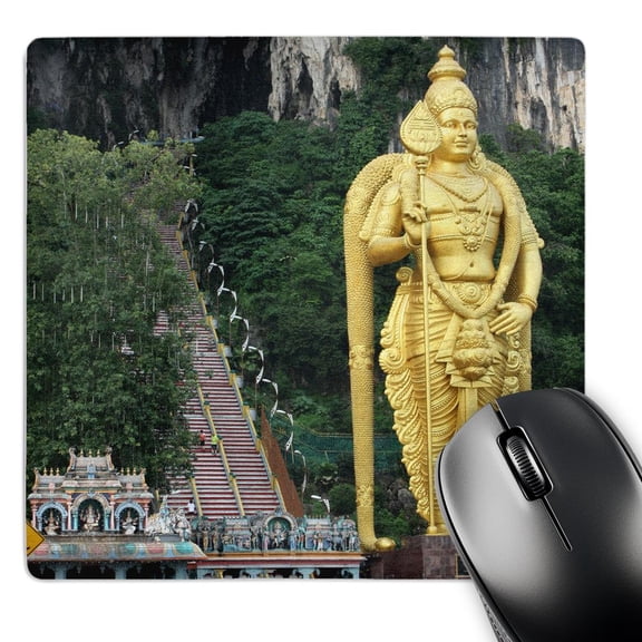 3dRose, Lord Murugan Statue at Entrance to Batu Caves, Kuala Lumpur, Malaysia, Mouse Pad