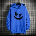 thumbnail image 4 of Sudadera con capucha para mujer, estampada, cuello redondo, manga larga, sudadera con capucha, camiseta, blusa, blusa de poliéster para hombre, 4 of 5