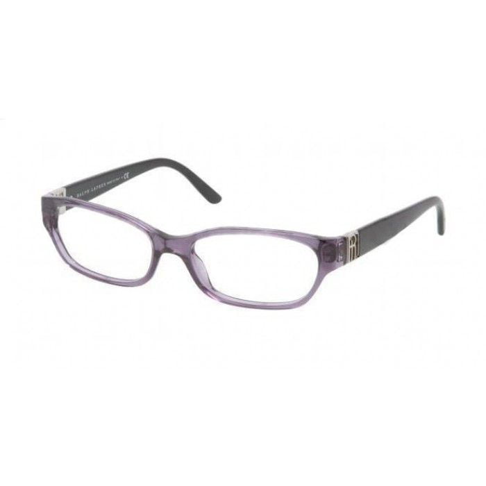 Ralph Lauren Rectangular Eyeglass Frames RL6081 52mm Transparent Violet -  