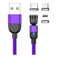 thumbnail image 2 of Juego De 2 Cables Usb Magnético 3 En 1 Cargador De Celulares, 2 of 7