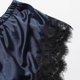 thumbnail image 4 of Lencería para Mujer Encaje Satén Sujetador Inalámbrico Camisola Pantalones Cortos Pijama Bata Conjunto De Cuatro Piezas Lencería Sexy Body Lencería De Talla Grande,Navy,2XL, 4 of 8
