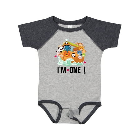 

Inktastic 1st Birthday Animal Baby Ark Gift Gift Baby Boy or Baby Girl Bodysuit