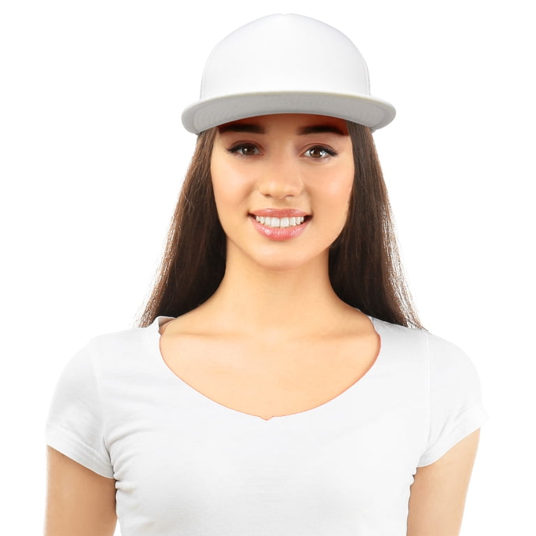 DALIX Classic Flat Bill Trucker Cap photo 4