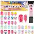 thumbnail image 1 of Presiona las uñas EBANKU Kids Candy Butterfly, 168 piezas, 1 of 7