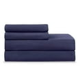thumbnail image 4 of Soft Lightweight Brushed Cotton Blend Pillowcases – 2-Pack Standard – Navy, 4 of 11