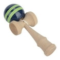 thumbnail image 4 of Blue & Green Striped Juggling Skill Toy Traditional Japanese Kendama, 4 of 8