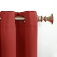 thumbnail image 3 of Sun Zero Talita 1 Piece Solid Print Room Darkening Curtain Panel, 40" X 63", 40"X63", Brick Red, 3 of 7