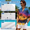 thumbnail image 6 of KUIFORTI Hawaii Matching Couple Outfits Mens Casual Shirts Hawaii Dress Men’s Hawaiian Shirt Sunset Hawaiian Tree 4-Way Stretch Lightweight Suitable for Everyday Casual Wear, 6 of 7
