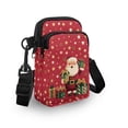 thumbnail image 3 of XYZCANDO Santa Claus Mini Messenger Handbag for Womens Portable Crossbody Purse with Adjustable Strap Stylish Cellphone Wallet with Zipper Casual Multi-Purpose Phone Bag for Running Travel Shop, 3 of 7