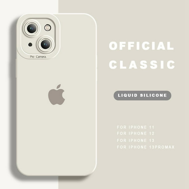 funda original del teléfono para iphone 13 11 12 pro max mini x xs max xr 6 6s 7 8 plus silicona caso caramelo suave lente de cámara protector para iphone 12 13 11 pro max 6plus 6splus 7plus 8plus 7+ Gao Jiahui unisex