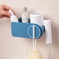 thumbnail image 3 of Secador De Pelo Montado En La Pared Soporte Para Secador De Pelo Estante Almacenamiento De Baño Maquillaje Estante Para Cosméticos Estante seitruly HA041654-02, 3 of 6