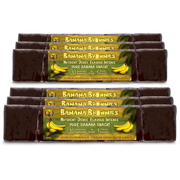 Ipanema Valley Vegan Fruit Snack Banana Brownies; 6-Pack