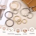thumbnail image 4 of Uxcell 24 Pcs 1 Pulgada Anillos en O de Acero al Carbono Apertura No Soldada Anillo Redondo Hebillas de Hardware Multiusos para Manualidades Macramé Cinturones Decoración de Costura, Plateado, 4 of 7
