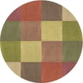 thumbnail image 1 of Ahgly Company Machine Washable Indoor Round Transitional Chestnut Red Area Rugs, 4' Round, 1 of 7