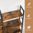 thumbnail image 6 of Walsunny Triple Wide 5 Tier Bookshelf Bookcase Wooden Bookshelves with 14 Open Display Shelves for Bedroom Living Room Home Office,Rustic Brown, 6 of 11
