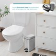 thumbnail image 4 of Home Zone Living 12 Gallon and 1.3 Gallon Kitchen Trash Can Value Bundle Set, Stainless Steel Wastebasket with Lid and Slim Design, 4 of 7