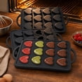 thumbnail image 5 of 12-Cavity Heart Shaped Silicone Baking Mold with Handles for Valentines Day Baking, 5 of 9