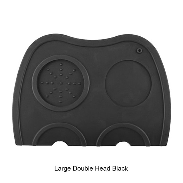 maskred Silicone Coffee Tamper Mat Essential Tool For Coffee Enthusiasts Non-Slip Silicone Tamping Mat black single head L 2Set