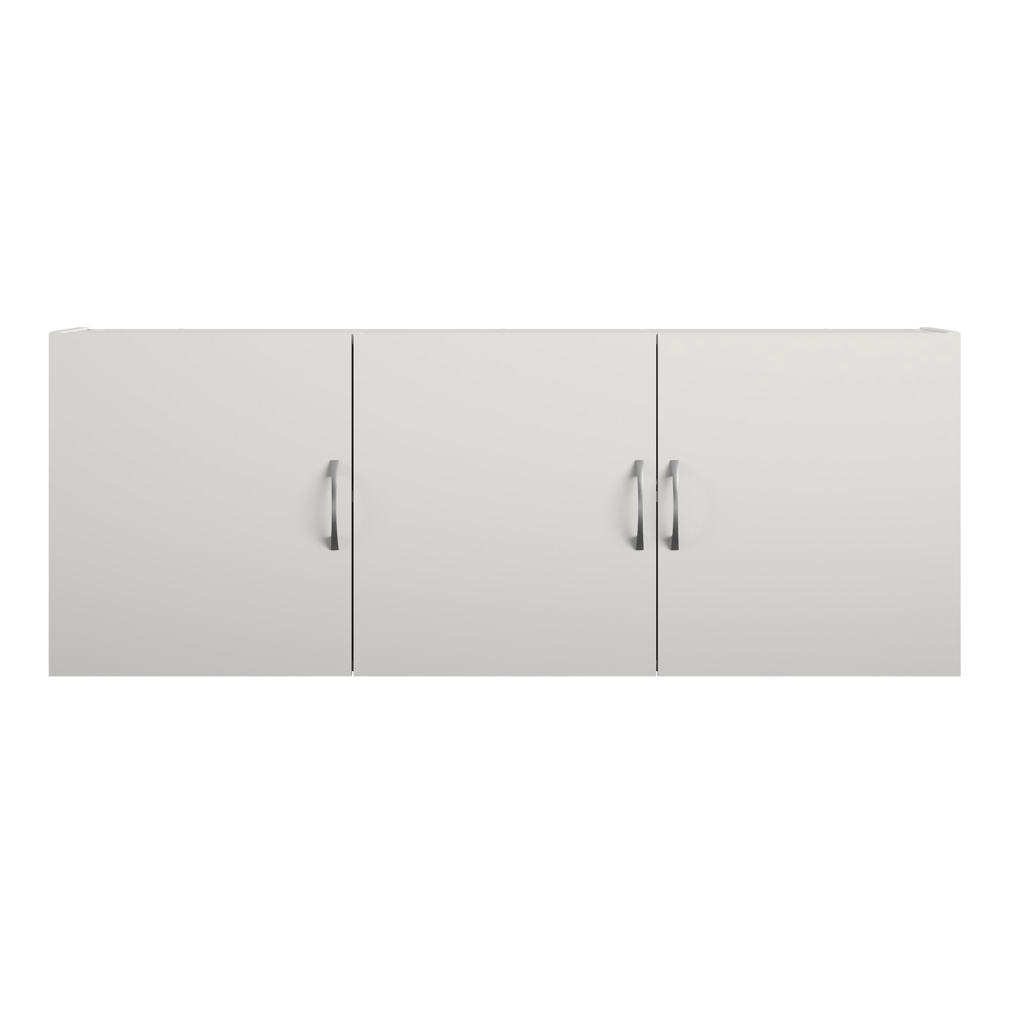 RealRooms Basin 54" 3 Door Wall Cabinet with Adjustable Shelf, White