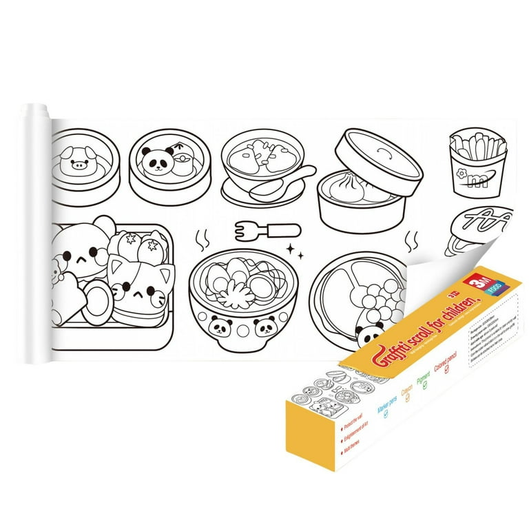 3m *30cm Children's Drawing Roll, Drawing Paper Roll Diy Painting