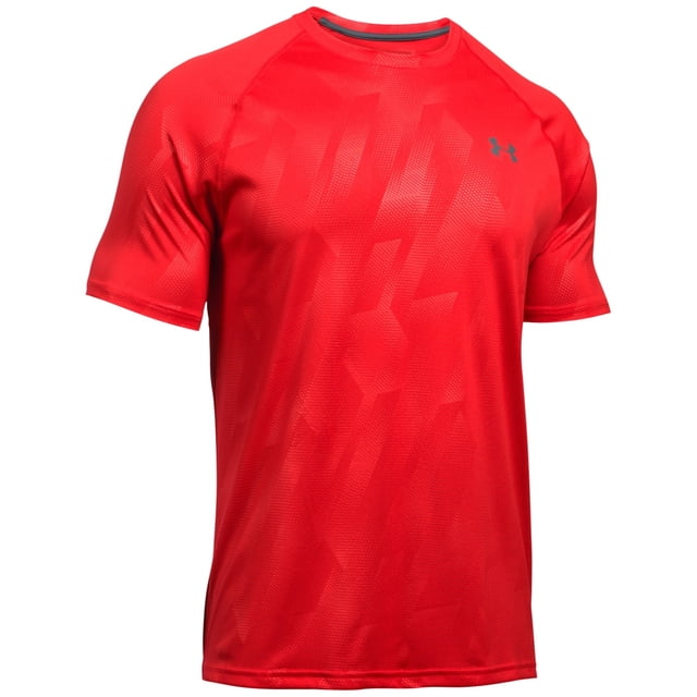 Under Armour Tech Novelty - Camiseta básica para hombre, color rojo, XXL Under Armour Camiseta básica