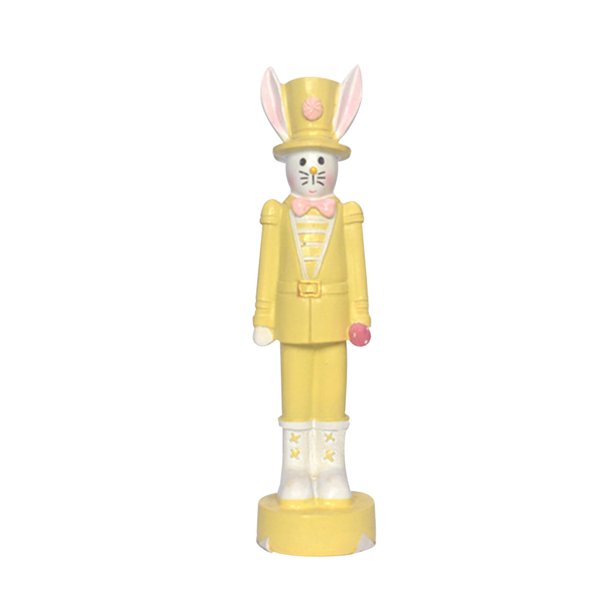 Estatuilla de conejo nórdico, adornos decorativos, arte de resina, manualidades para patio, escritorio, decoración de jardín, mesa de , amarillo mayimx Figuritas